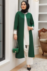 طقم تونيك وجاكيت طويل وبنطلون AHM372